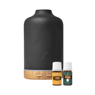 Young Living aróma difuzér Ember + peppermint 5ml a lemon 5ml